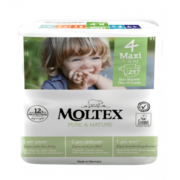 Moltex pure and nature Diapers Maxi 7-18 kg 29pcs