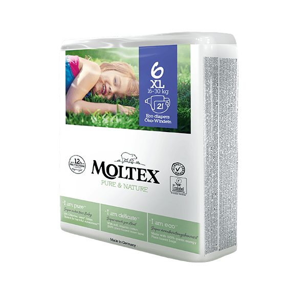 Moltex pure and nature öko pelenka 6-os méret XL 16-30 kg 21db