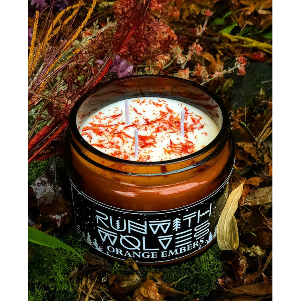 Natural soy wax candle Orange Embers 500 ml
