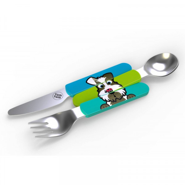 Easy Scoop Toddler Cutlery with Travel Case, Scruf...