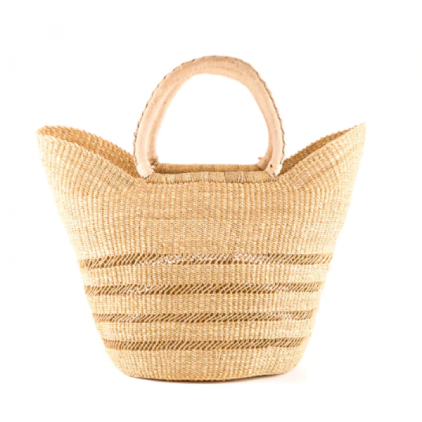 Wicker shopping basket made of natural material - ...