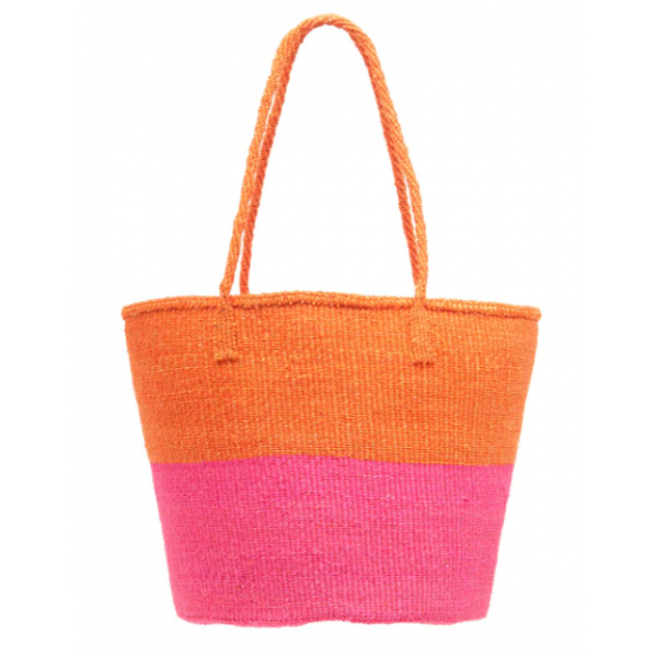 Wicker shopping bag made of natural material - ora...
