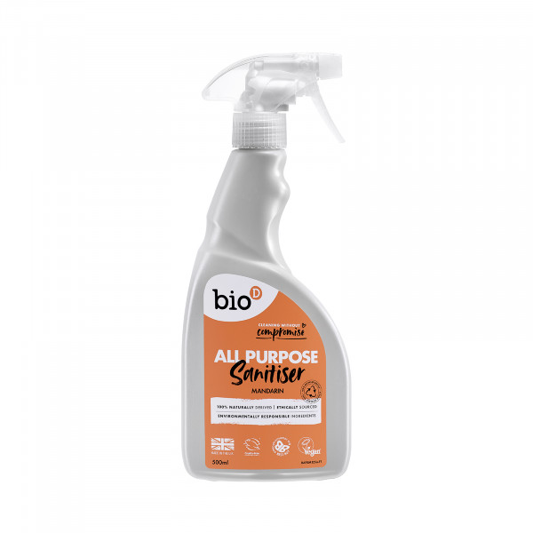 Bio-D fertőtlenítő spray minden felületre, mandarin illattal 0,5l