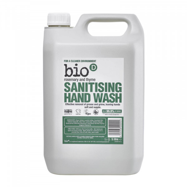 Bio-D Rosemary and Thyme sanitising hand wash 5l