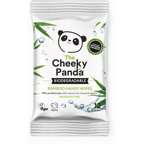 Biodegradable bamboo 12 handy wipes