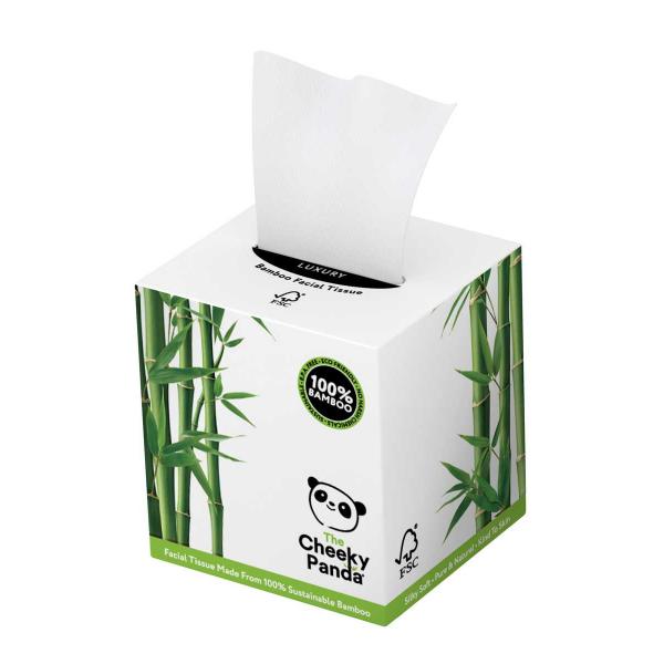 Bambusz papírzsebkendő kocka dobozos (3 rétegű, 56 lap)