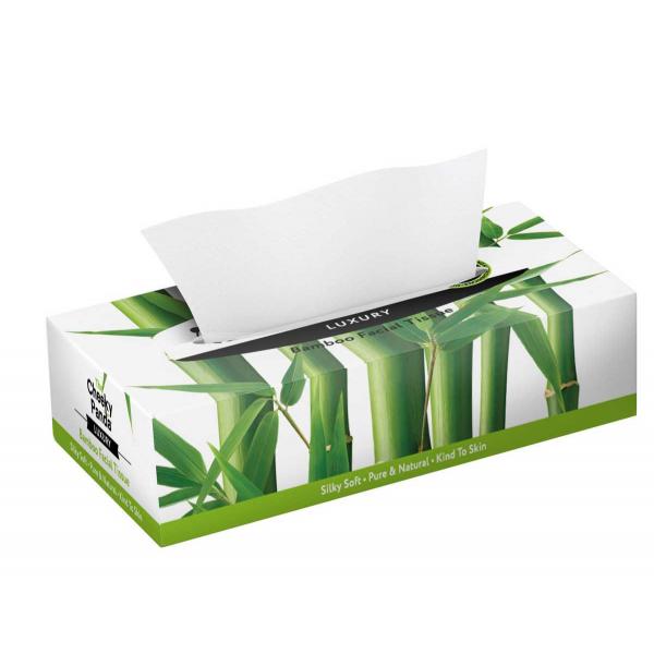 Bambusz papírzsebkendő lapos dobozos (3 rétegű, 80 lap)