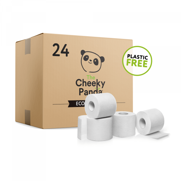 Plastic free toilet Paper 24 rolls (3ply, 200 shee...