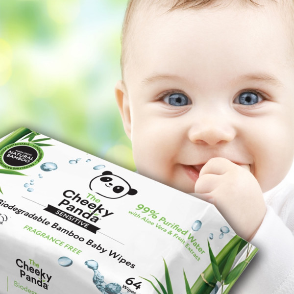 Biodegradable Bamboo 64 Baby Wipes