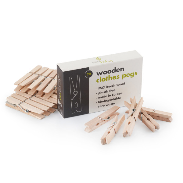 Wooden clothe pegs