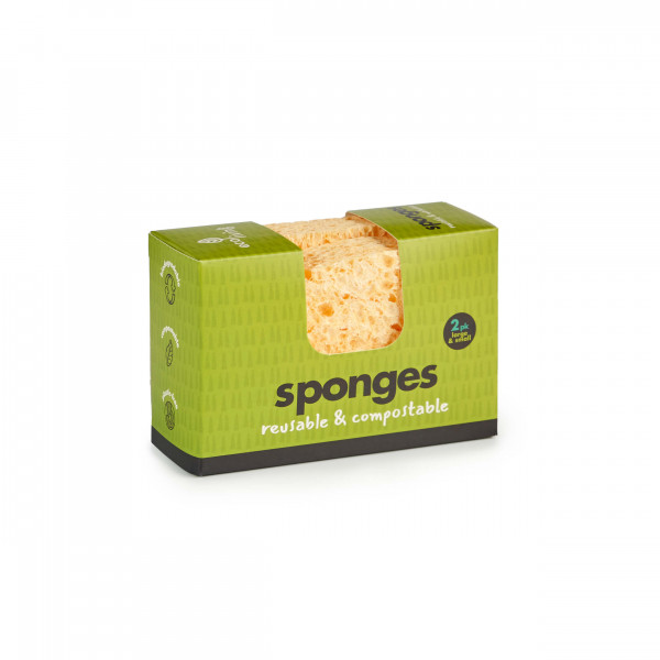 Compostable UK Sponge Wavy 2 Pack