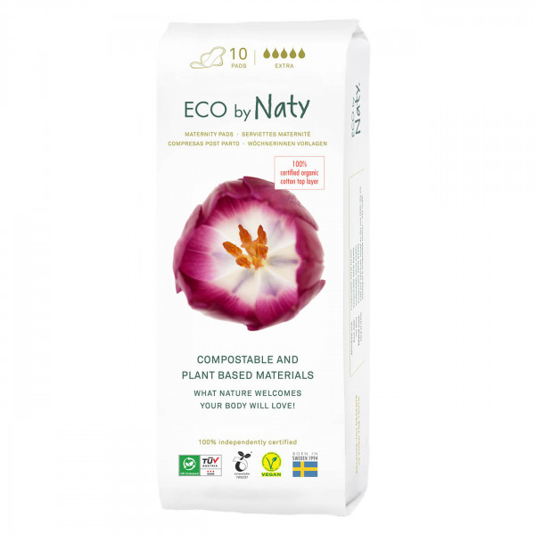 Eco by Naty Maternity Pads, 10 pcs