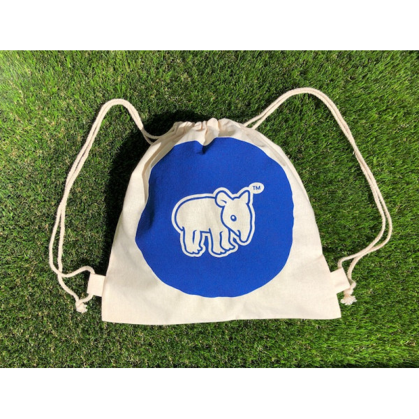 Tapirus drawstring bag for kids BLUE