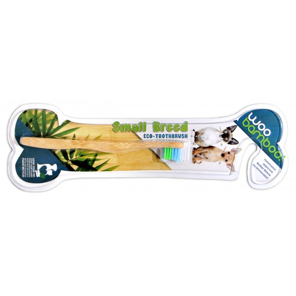 Woobamboo bamboo toothbrush for small breeds (litt...