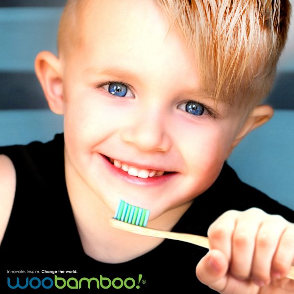 Woobamboo bamboo toothbrush children, 2 pcs