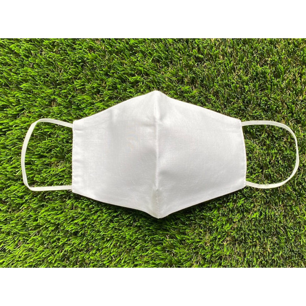 Cotton 2 Layer Face Mask white